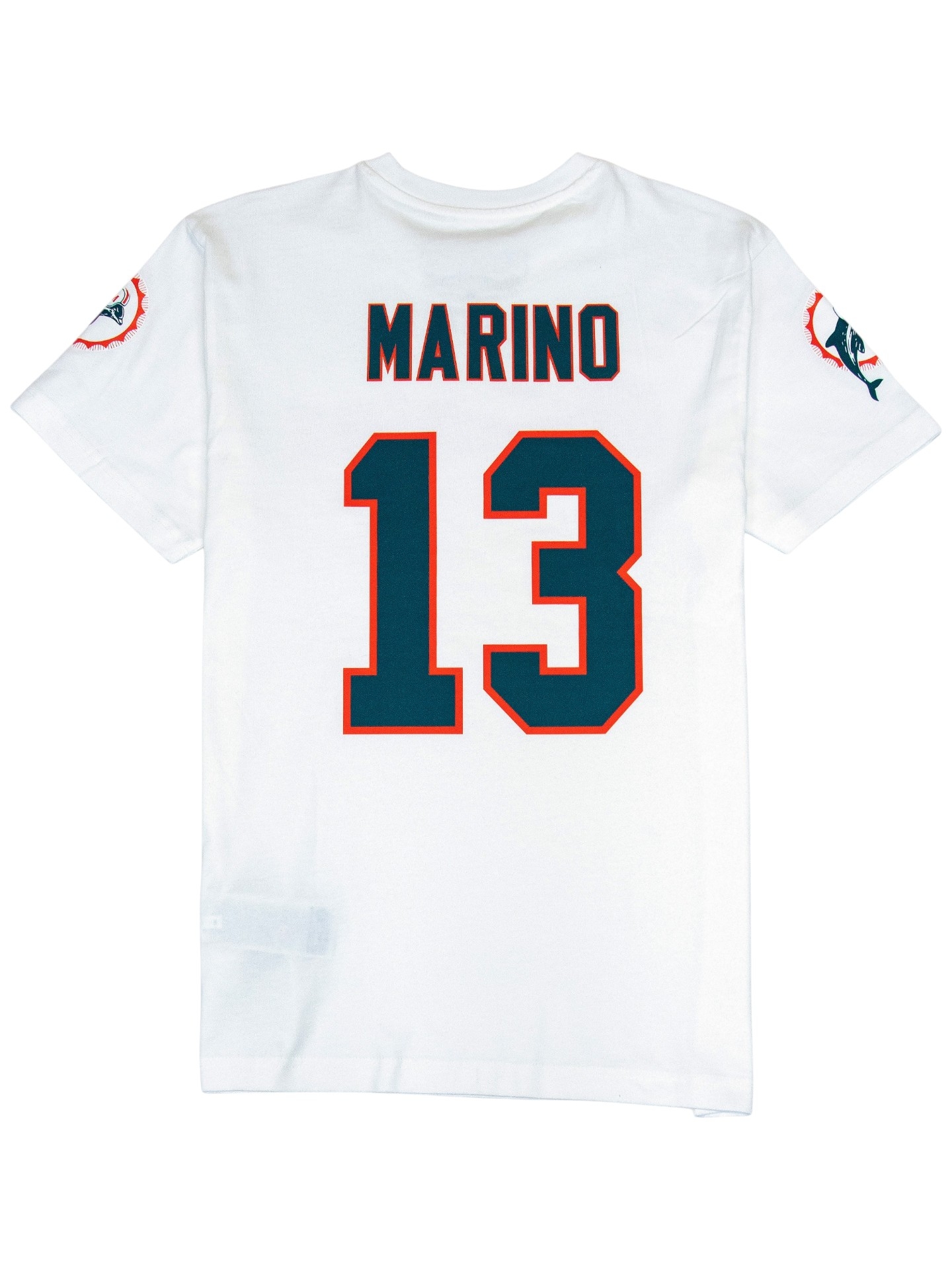 Dan Marino #13 Miami Dolphins Wordmark Player NFL T-Shirt Weiß