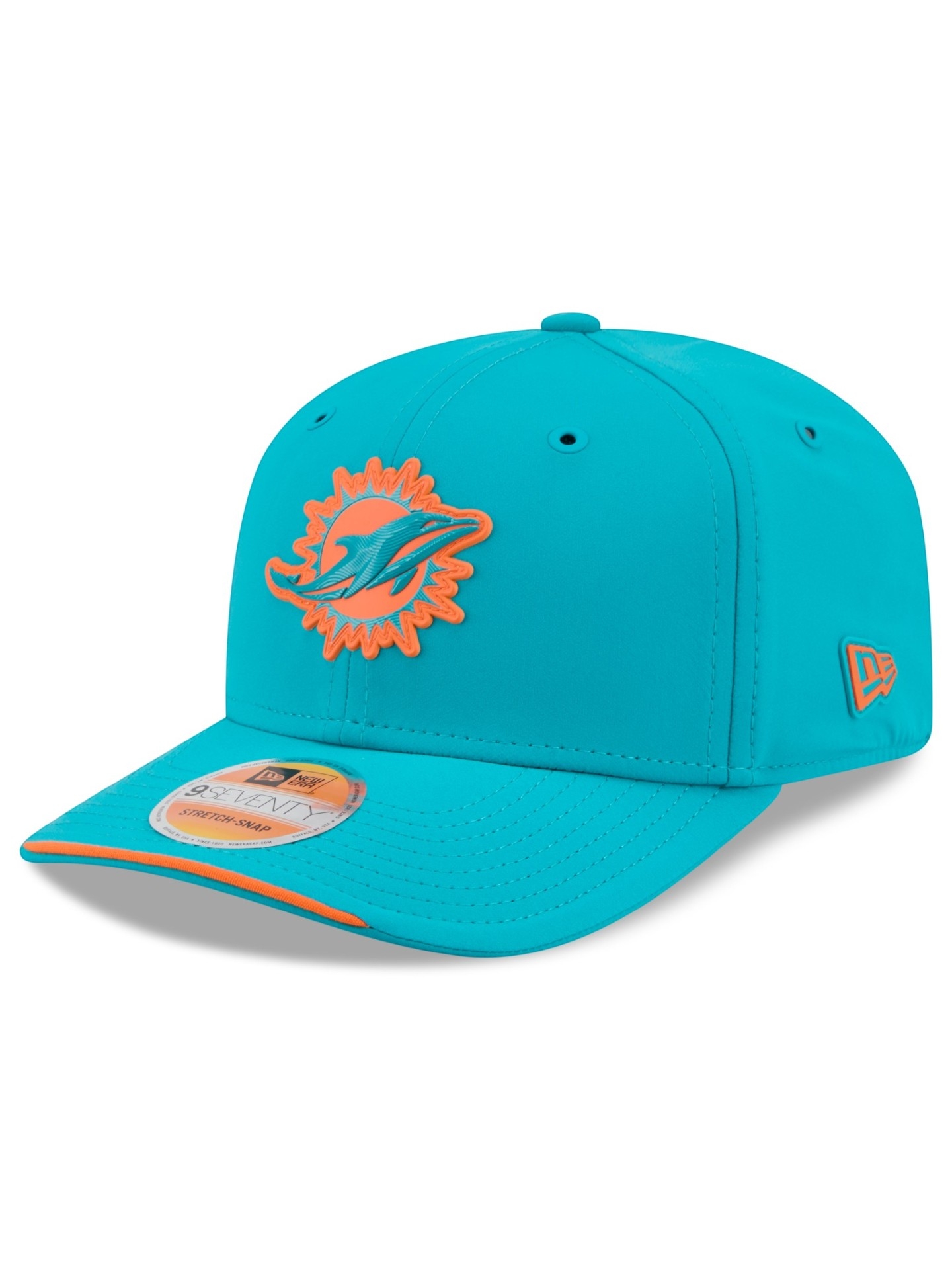 Miami Dolphins 2026 NFL Sideline 9SEVENTY Stretch-Snap Cap Aqua