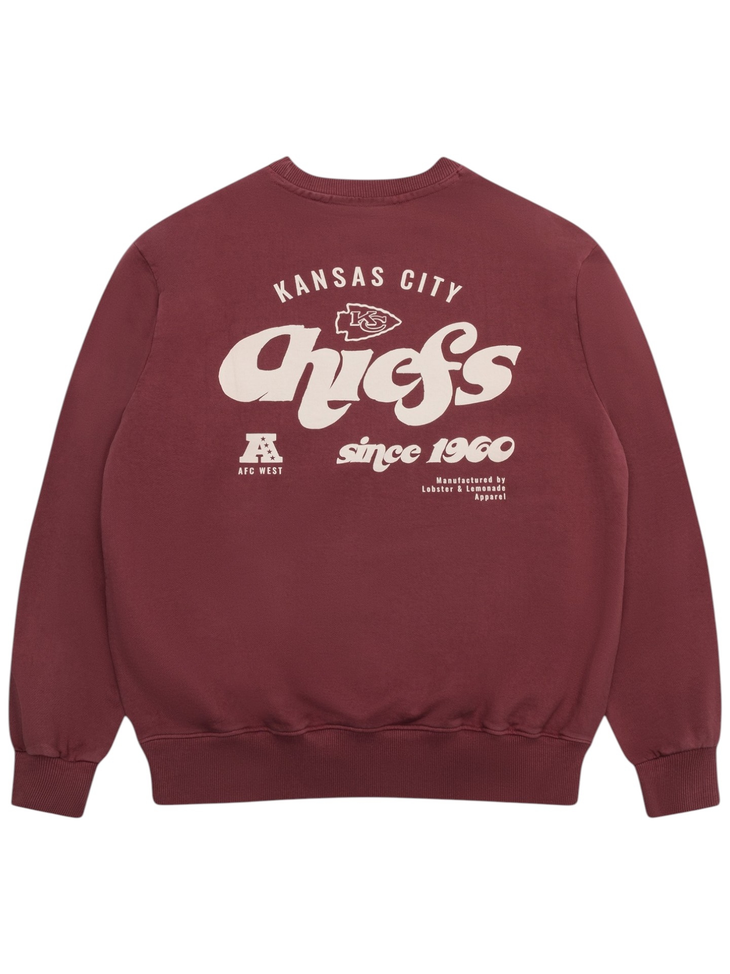 Kansas City Chiefs L&L '96 Classics NFL Crewneck Sweater Maroon