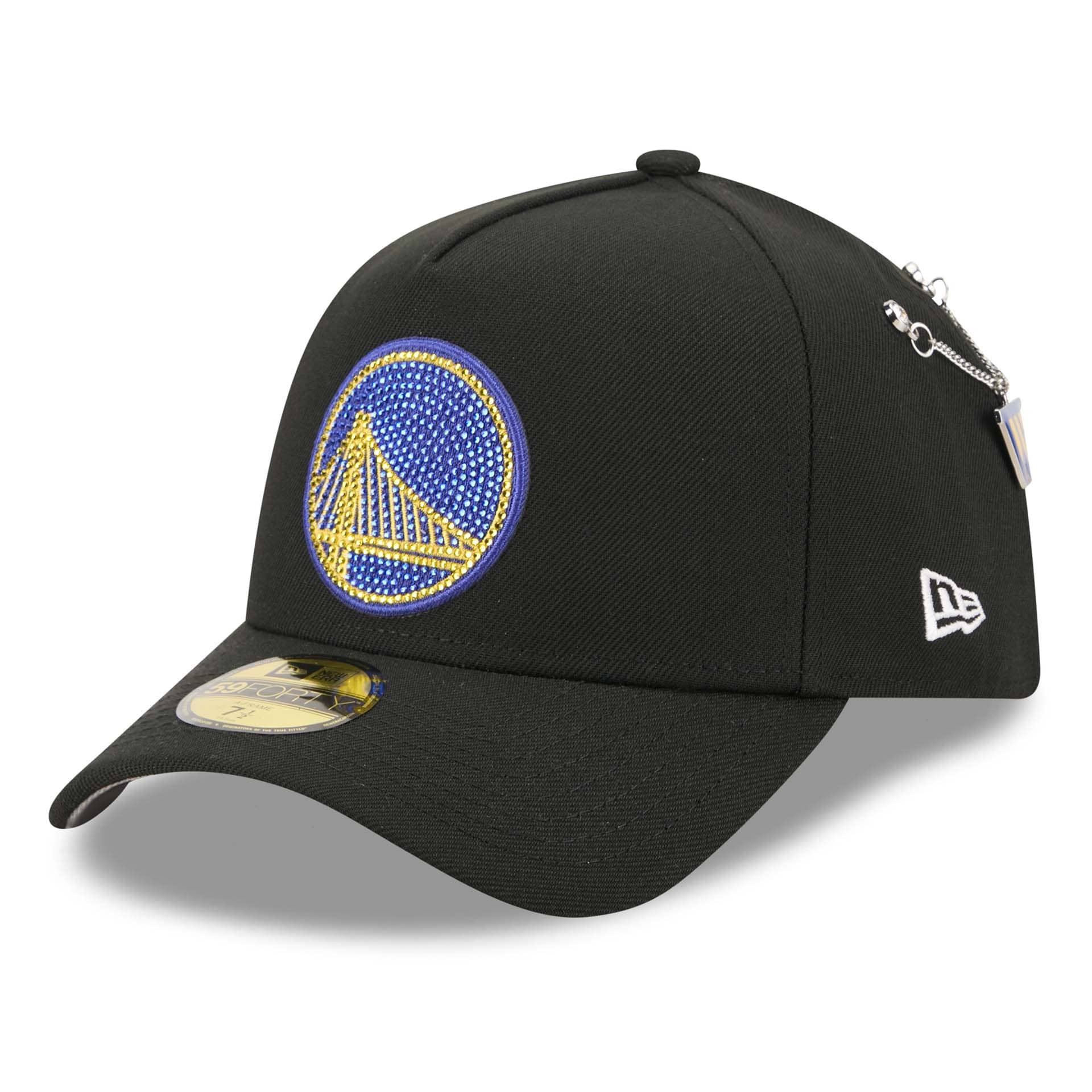 Golden State Warriors 2026 NBA Draft On-Stage Crystal 59FORTY A-Frame Fitted Cap Black