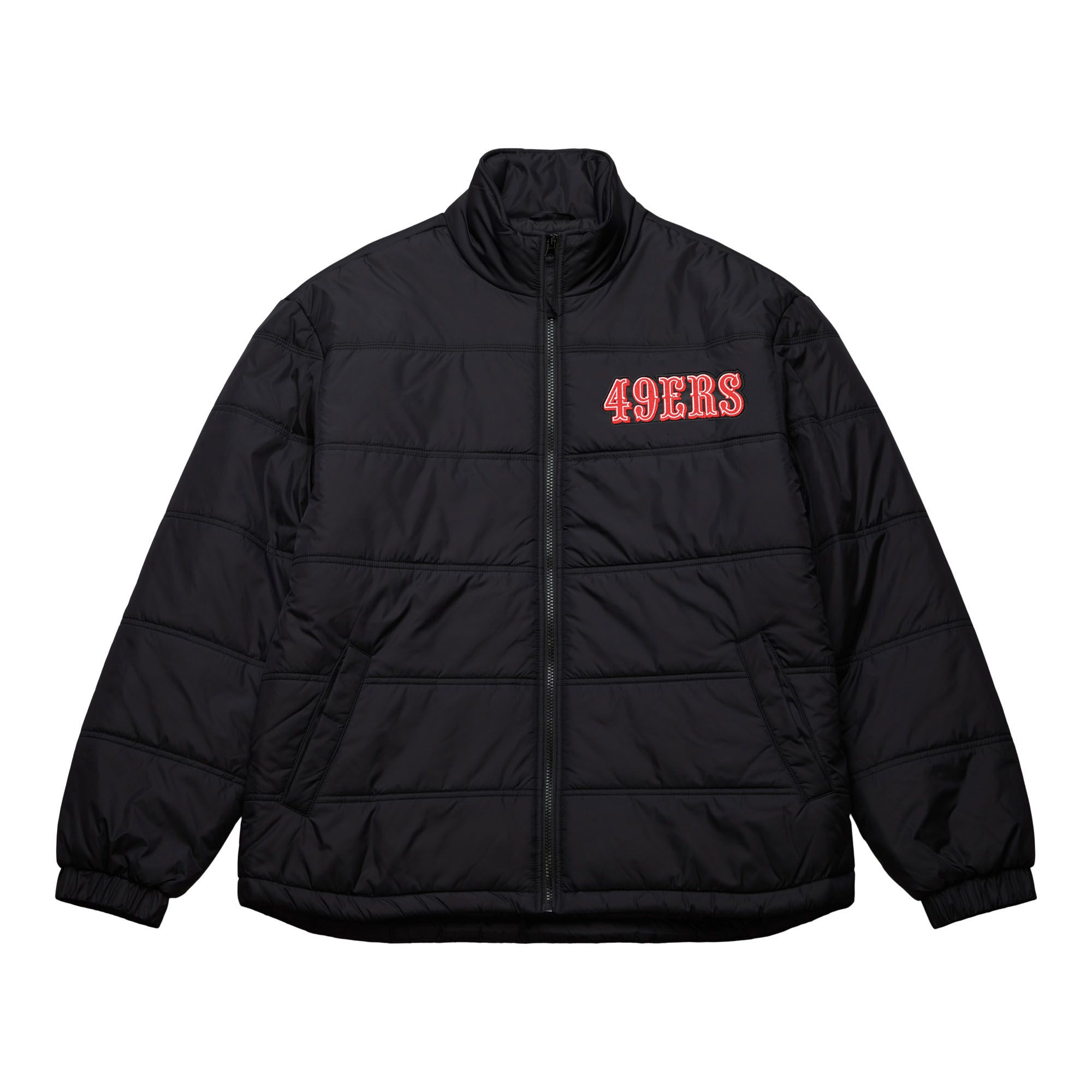 San Francisco 49ers Mitchell & Ness In The Clutch Puffer NFL Jacke Schwarz