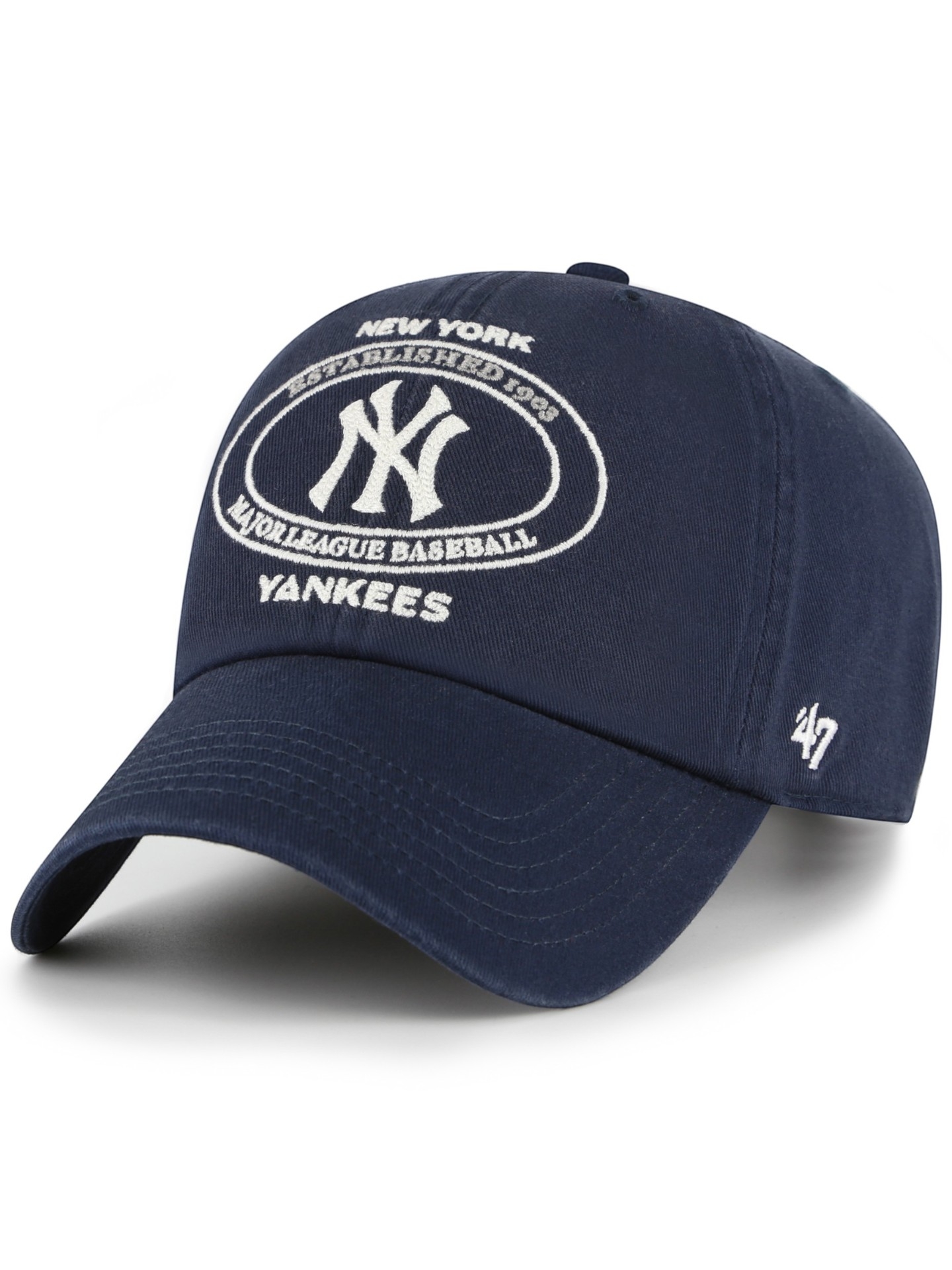 New York Yankees Circle Tone Clean Up Adjustable MLB Cap Navy