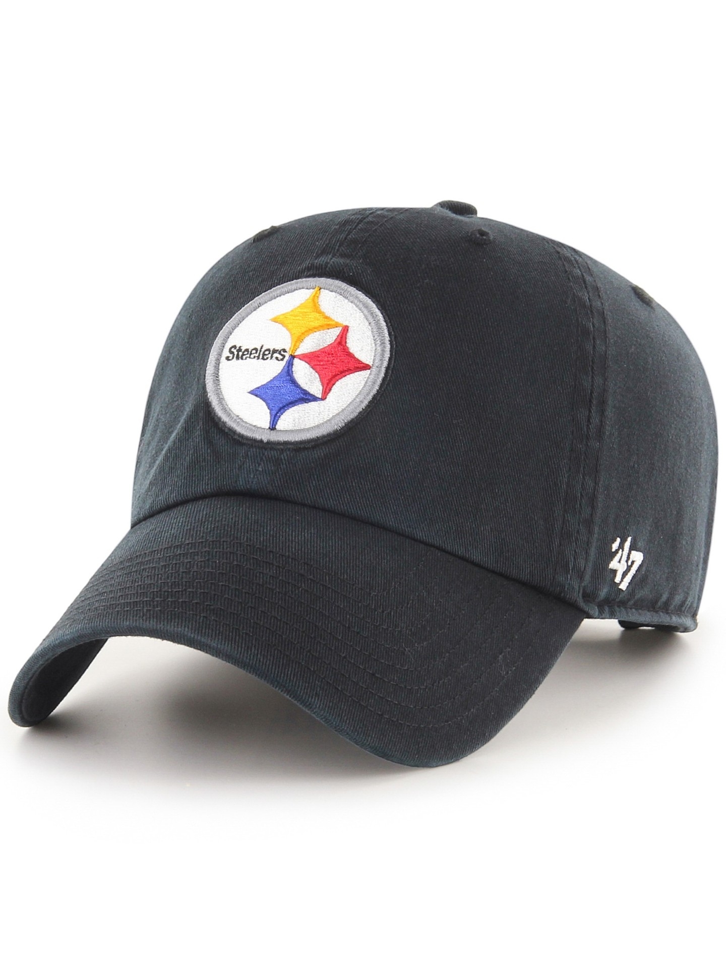 Pittsburgh Steelers '47 Clean Up Adjustable NHL Cap Black