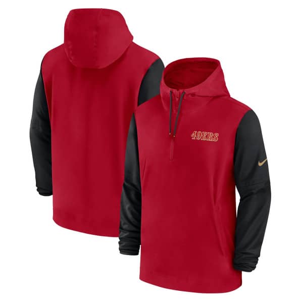 San Francisco 49ers 2024 NFL Sideline Pre-Game Nike Lightweight Player Jacket Red