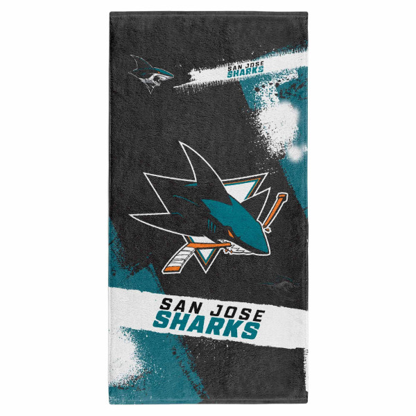 San Jose Sharks Spray NHL Beach Towel