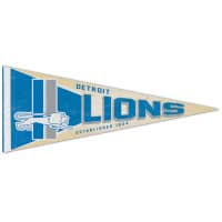 Detroit Lions Premium Throwback NFL Pennant