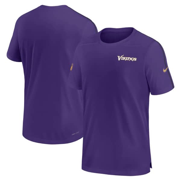 Minnesota Vikings 2024 NFL Sideline Nike Dri-FIT Coach UV Top Purple