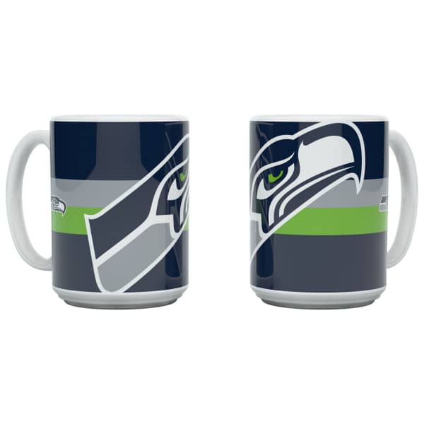 Seattle Seahawks Triple Logo Jumbo Mug (450 ml)