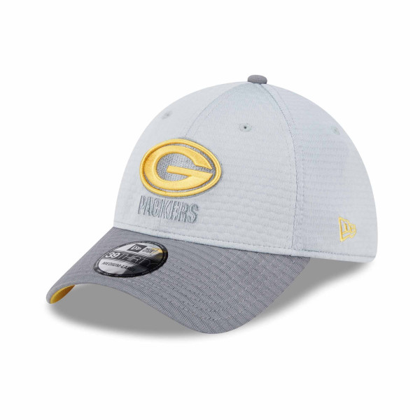 Green Bay Packers 2024 NFL Training Camp New Era 39THIRTY Flex Cap Gray