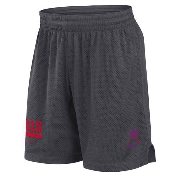 Buffalo Bills 2024 NFL Sideline Mesh Nike Dri-FIT Shorts Grau