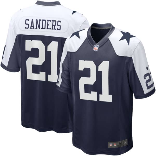 Deion Sanders #21 Dallas Cowboys Nike Game NFL Jersey Alternate Navy