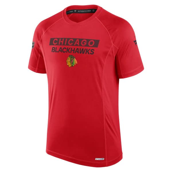 Chicago Blackhawks 2024/25 Authentic Pro Rink Tech NHL T-Shirt Red