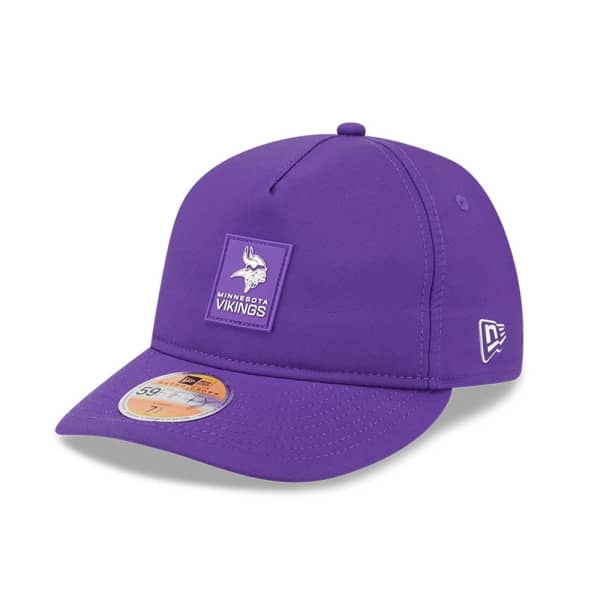 Minnesota Vikings 2025 NFL On-Field Sideline 59FIFTY A-Frame Fitted Cap Purple