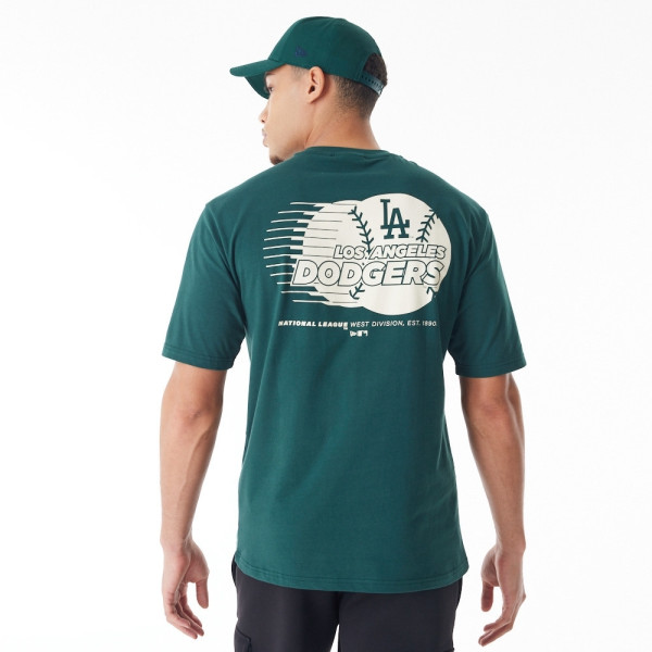 Los Angeles Dodgers Baseball Graphic New Era Oversized MLB T-Shirt Green