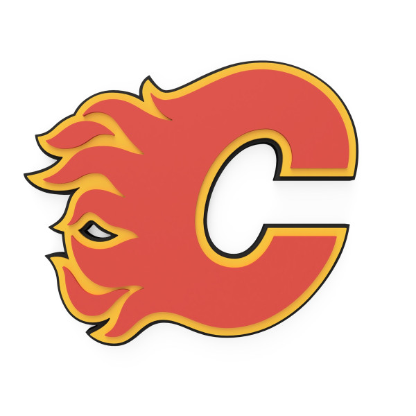 Calgary Flames NHL 3D Foam Logo Wall Sign