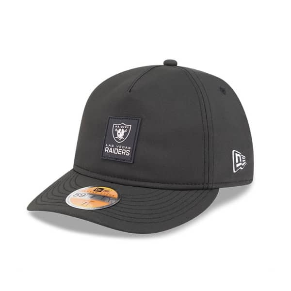 Las Vegas Raiders 2025 NFL On-Field Sideline 59FIFTY A-Frame Fitted Cap Black