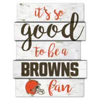 Cleveland Browns Birchwood NFL Holzschild