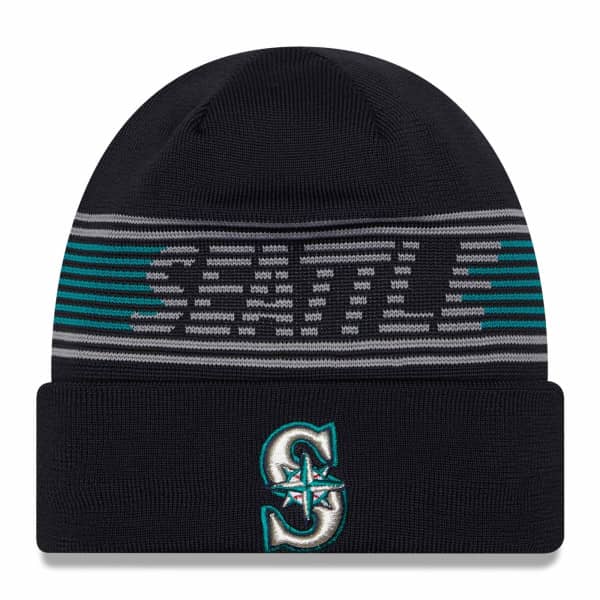 Seattle Mariners Authentic 2024 MLB Clubhouse New Era Beanie Knit