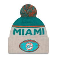 Miami Dolphins Historic 2024 NFL Sideline New Era Sport Knit Hat