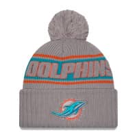 Miami Dolphins 2024 NFL Sideline New Era Sport Knit Hat Gray