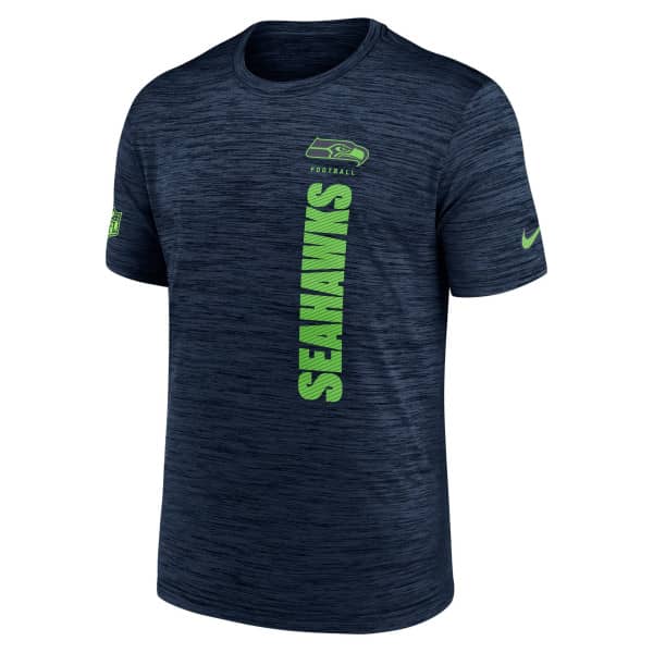 Seattle Seahawks 2024 NFL Sideline Nike Velocity Performance T-Shirt Navy