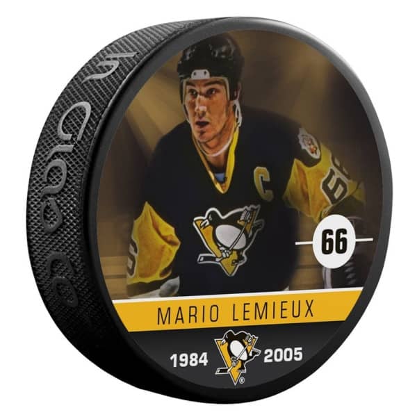 Mario Lemieux Pittsburgh Penguins Alumni NHL Puck