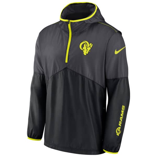 Los Angeles Rams Nike VOLT Half-Zip NFL Jacket Black