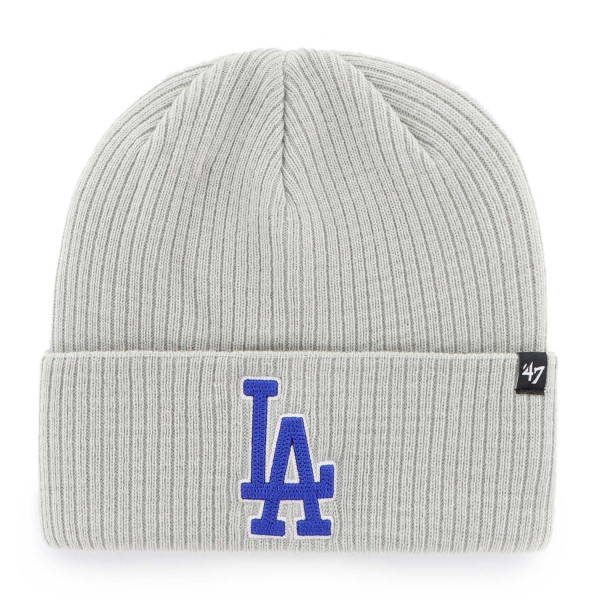 Los Angeles Dodgers '47 Chain Stitch MLB Knit Hat Gray