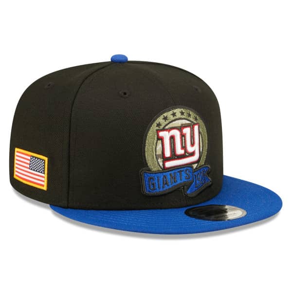 New York Giants 2022 NFL On-Field Salute to Service New Era 9FIFTY Snapback Cap