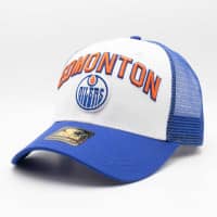 Edmonton Oilers Starter Penalty NHL Trucker Cap Blue