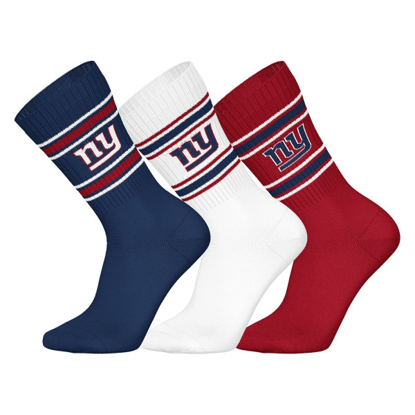 New York Giants Team Set NFL Crew Socken (3er-Pack)