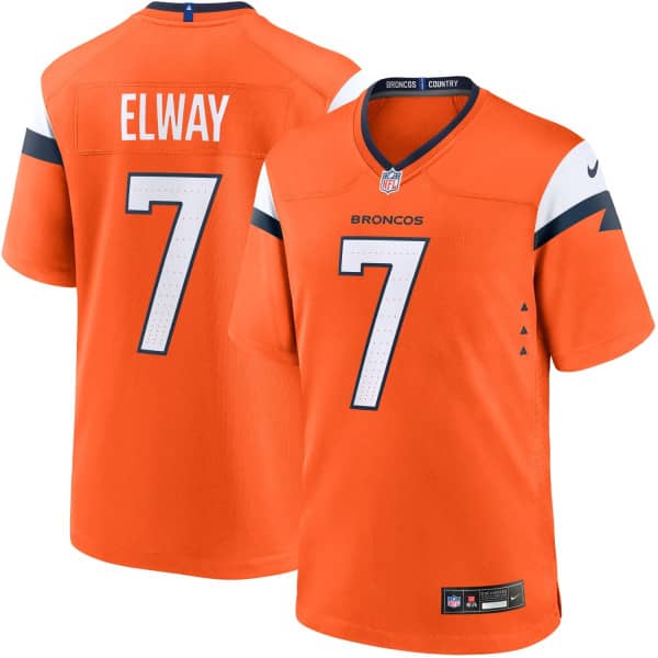 John Elway #7 Denver Broncos Nike Game NFL Jersey Orange