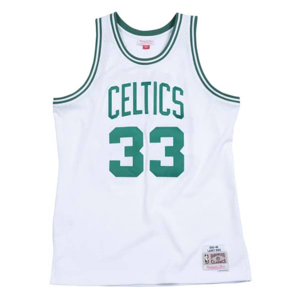 Larry Bird #33 Boston Celtics 1985-86 Mitchell & Ness Swingman NBA Trikot Weiß