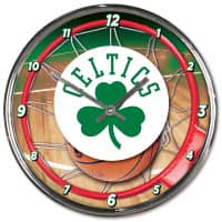 Boston Celtics WinCraft Chrome NBA Wanduhr