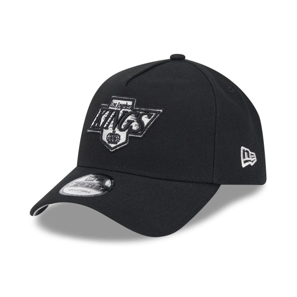 Los Angeles Kings New Era 9FORTY A-Frame Trucker NHL Cap Black
