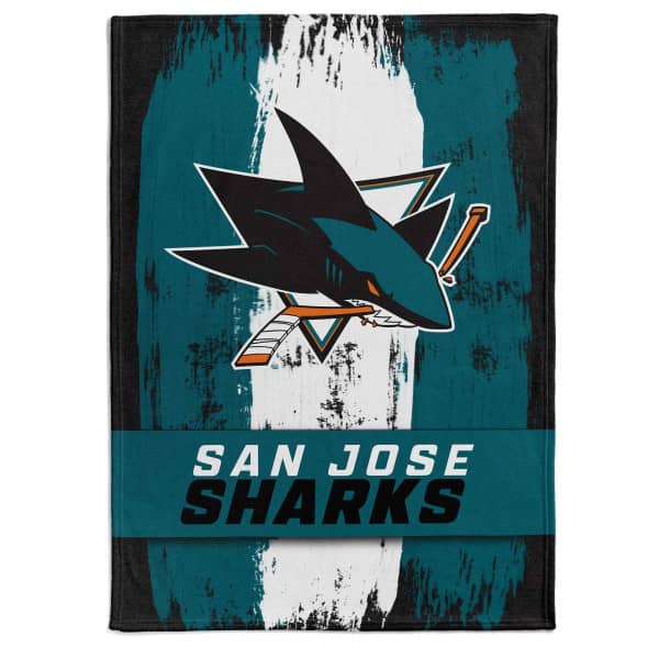 San Jose Sharks Brush Fleece NHL Decke