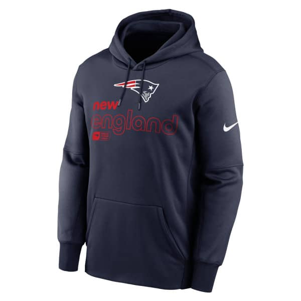 New England Patriots Peformance Nike Therma-FIT NFL Hoodie Navy