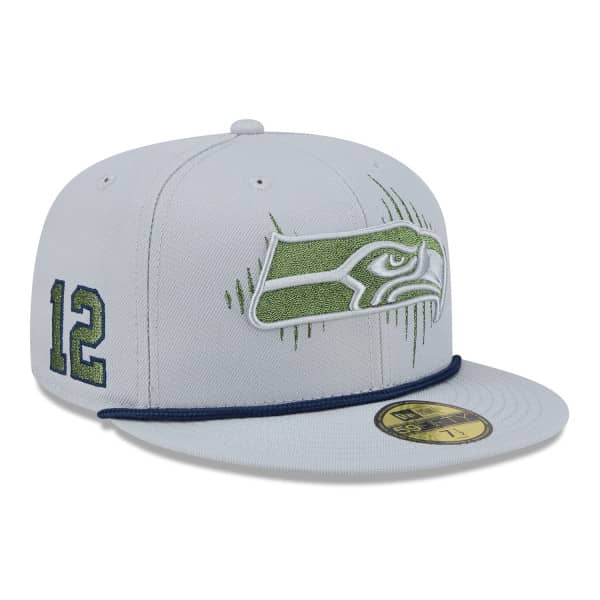 Seattle Seahawks 2025 Rivalries 59FIFTY Fitted Cap Gray