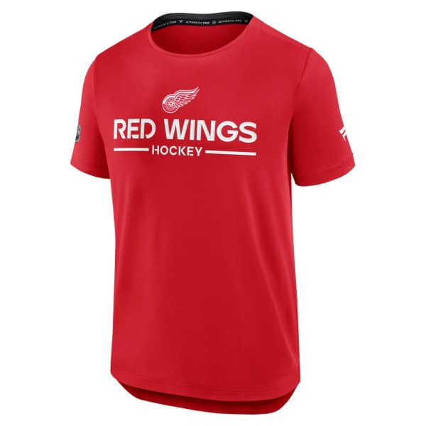 Detroit Red Wings 2025/26 Authentic Pro Rink Tech NHL T-Shirt Red