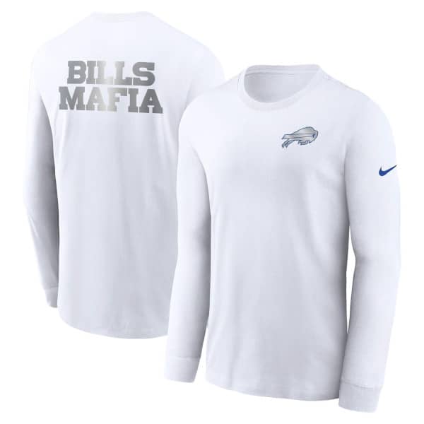 Buffalo Bills 2025 Rivalries Essential NFL Long Sleeve T-Shirt White
