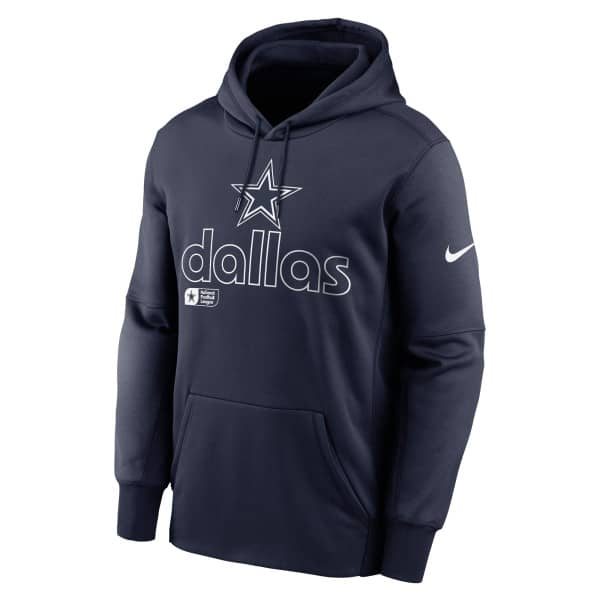 Dallas Cowboys Peformance Nike Therma-FIT NFL Hoodie Navy