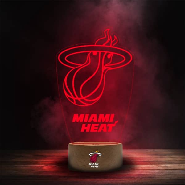 Miami Heat NBA Team Logo LED Sign