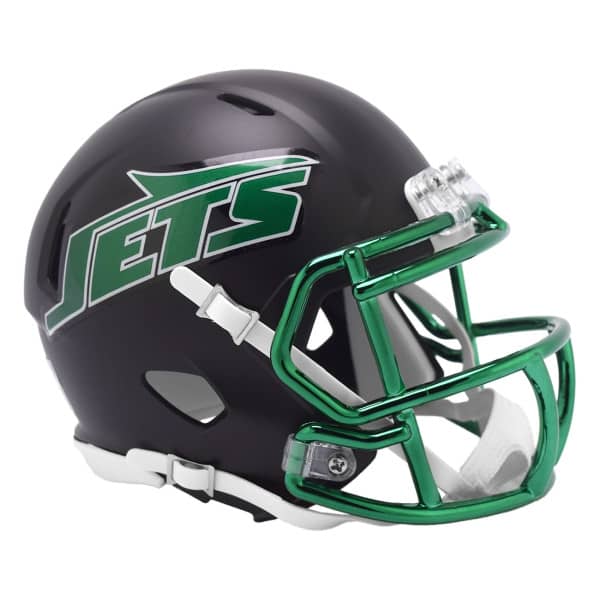 New York Jets On Field Alternate NFL Speed Mini Helmet Black