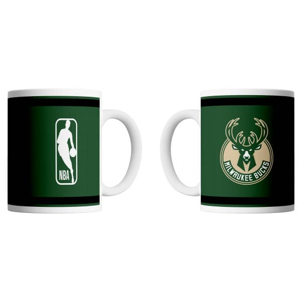 Milwaukee Bucks Logo & Shield NBA Mug (330 ml)