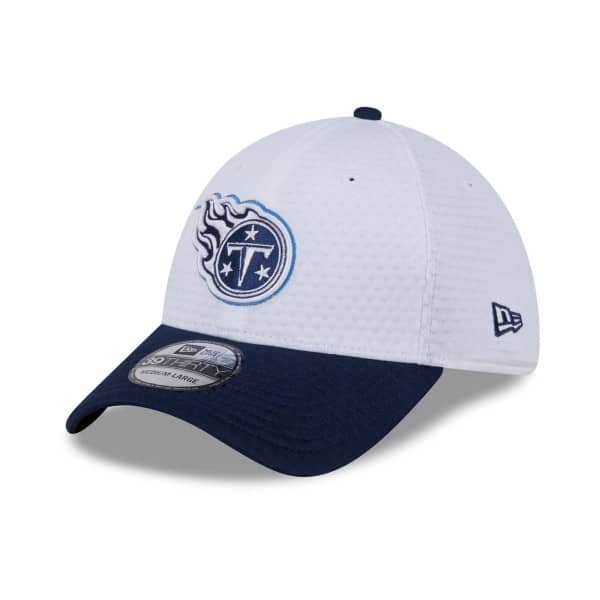 Tennessee Titans 2024 NFL Training Camp New Era 39THIRTY Flex Cap White