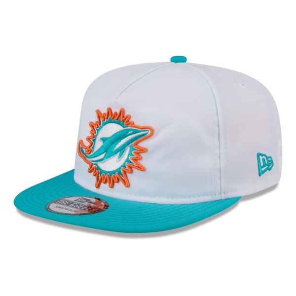 Miami Dolphins 2024 NFL Training Camp New Era Golfer Snapback Cap White