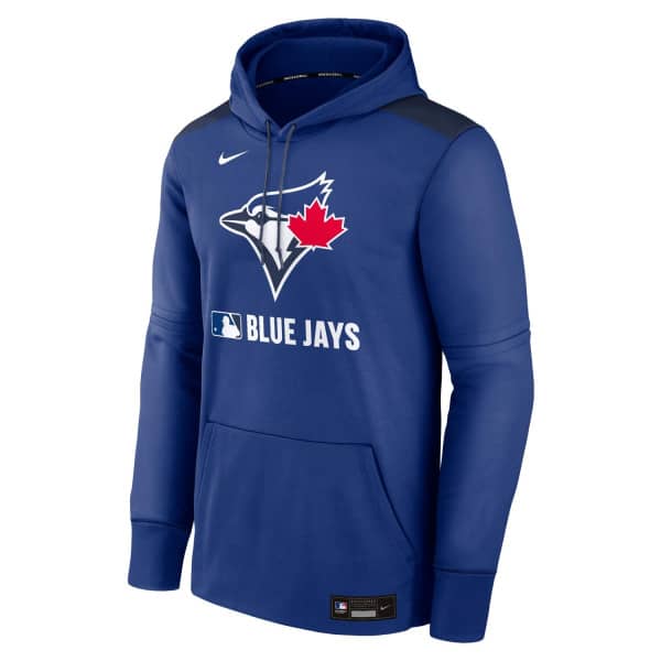 Toronto Blue Jays 2025 MLB Authentic Performance Therma Hoodie Blue