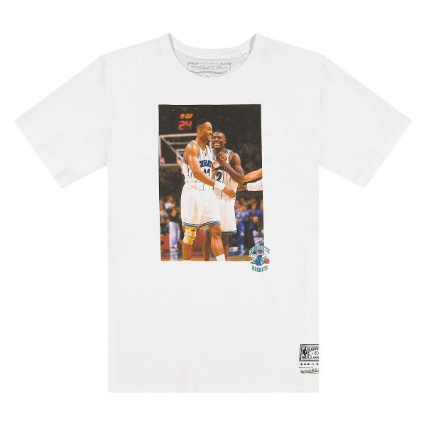 Alonzo & Larry Charlotte Hornets Mitchell & Ness Photo NBA T-Shirt