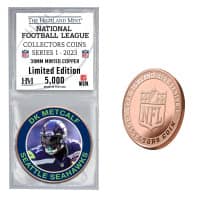 NFL Collectors Coins Series 1 DK Metcalf Seattle Seahawks Gedenkmünze