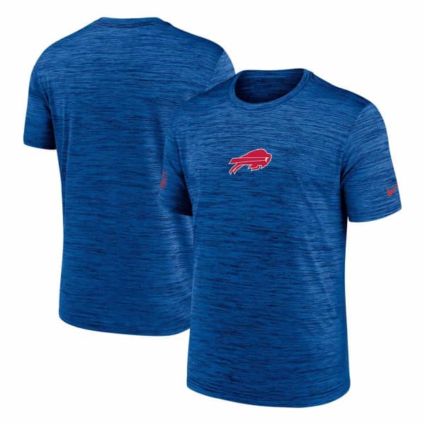 Buffalo Bills 2025 NFL Sideline Nike Velocity Performance T-Shirt Blau